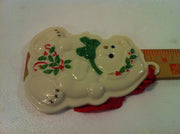 Holiday Teddy Bear Cookie Press by Lenox – Other, White