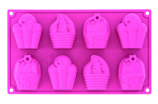 Platinum Silicone Happy Birthday Multi-Tray Bake Mould by Pavoni – Silicone, Pink, Model FR080ROS