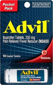 Advil Vial 10 Tablets (Pack of 3)