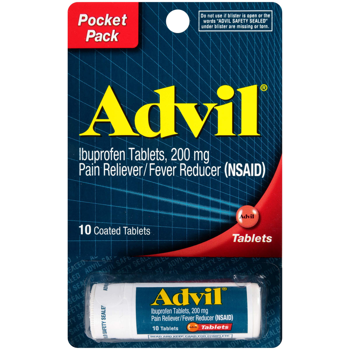 Vial 10 Tablets (Pack of 3) by Advil – 10 Count (Pack of 3), Other, Pack of 3, Model PPAX1251350