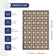 Abani 8' x 10' / Brown / Modern, Contemporary Area Rugs