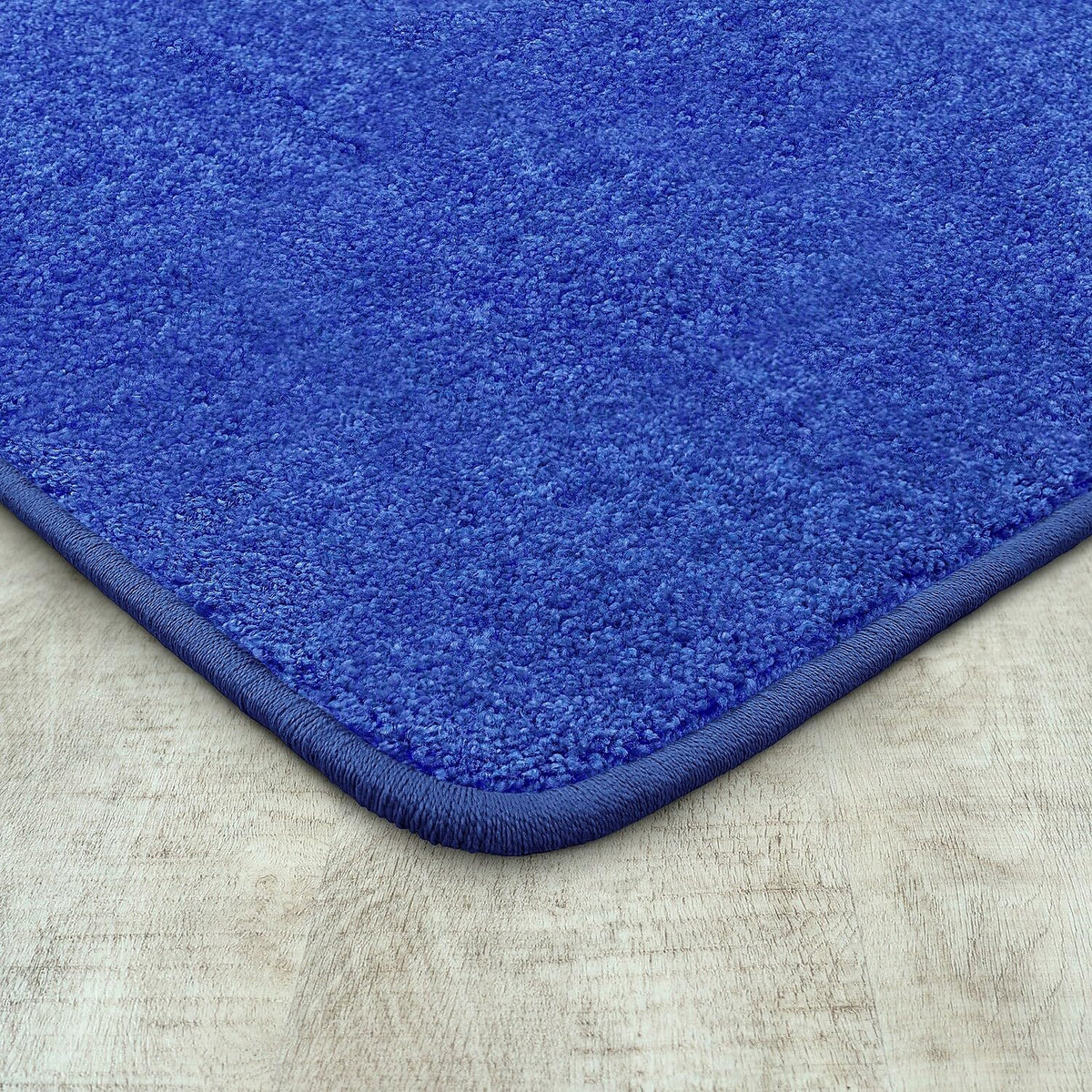 Endurance 6' x 6' Square Solid Colored Area Rug in Royal Blue by Joy Carpets – 6' x 6' (Square), Polyester, Royal Blue, Model 80P-06