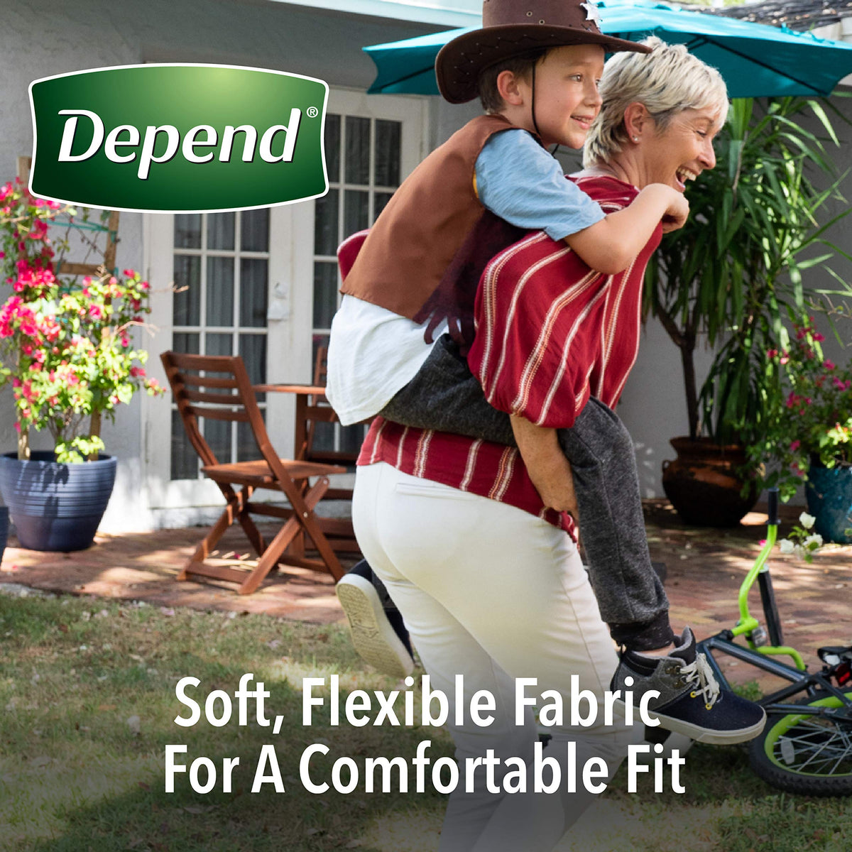 FIT-FLEX Incontinence Underwear for Women by Depend – 21 Count (Pack of 4), Polypropylene, Tan, Pack of 4, Model 10036000385356