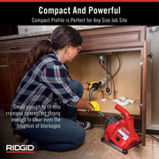 RIDGID Kit / 3/4" to 1-1/2" / Red Drain Augers