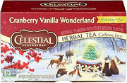 Celestial Seasonings Tea, Cranberry Vanilla Wonderland, 20 Count