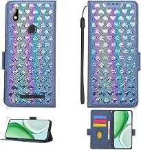 Case Compatible for Epik One Excalibur LTE X547 Phone Case Flip Cover [with Tempered Glass Screen Protector][RFID Blocking] QCAX-L