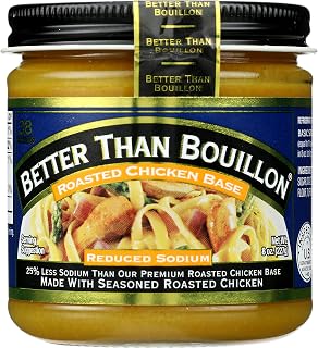 Better Than Bouillon Roasted Chicken Base, Reduced Sodium, Zero Trans Fat, 8 Ounces (Pack Of 6)