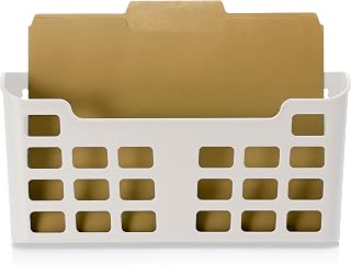 Officemate MagnetPlus Magnetic Letter Size File Pocket, Plastic, White (92543), 2.52 x 13.62 x 6.69 Inches,Offwhite