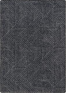 Joy Carpets Above Board 10'9" x 13'2" Area Rug in Color Onyx