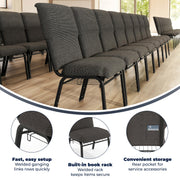 Flash Furniture Black Marble Fabric/Black Frame / Set of 1 / Classic Chairs