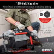 RIDGID Sectional Machine + Cleaner Cable / 1 Drain Augers