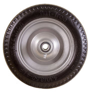 4.10/3.50-4" Flat Free by Marathon – 2.25" Offset Hub, Steel, Gray Rim