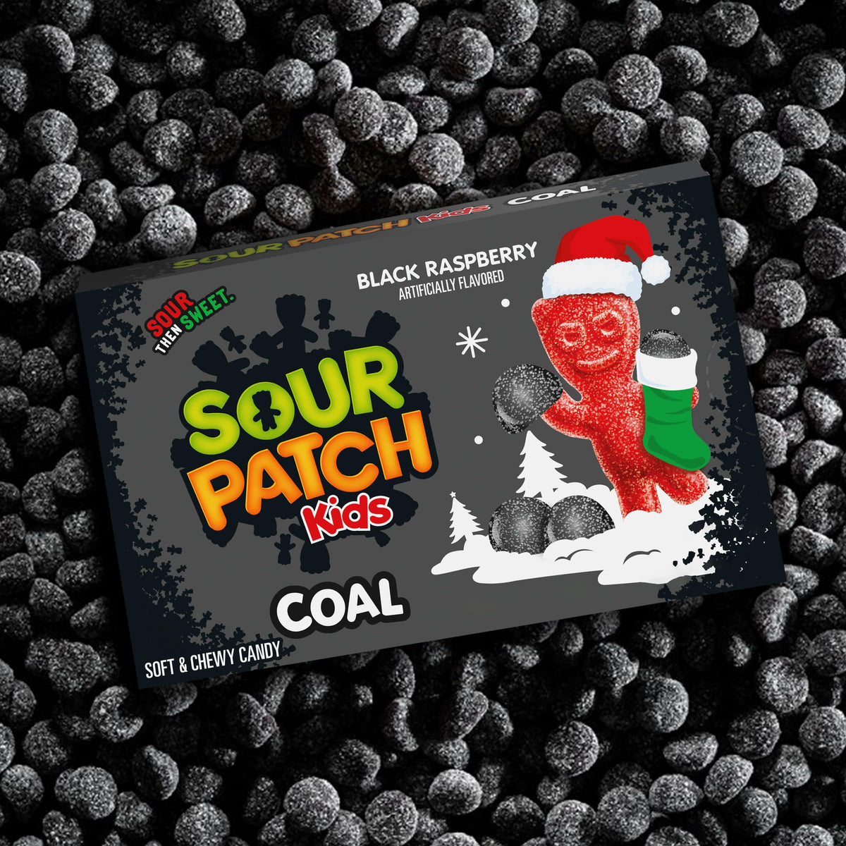 Sour Patch Kids Blue-Raspberry / 3.1 Ounce (Pack of 1) / black Gummy Candy