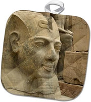 Egypt, Luxor, Luxor Temple, Ramesses II-AF14 CMI0373 - Cindy Miller Hopkins 8x8 Potholder