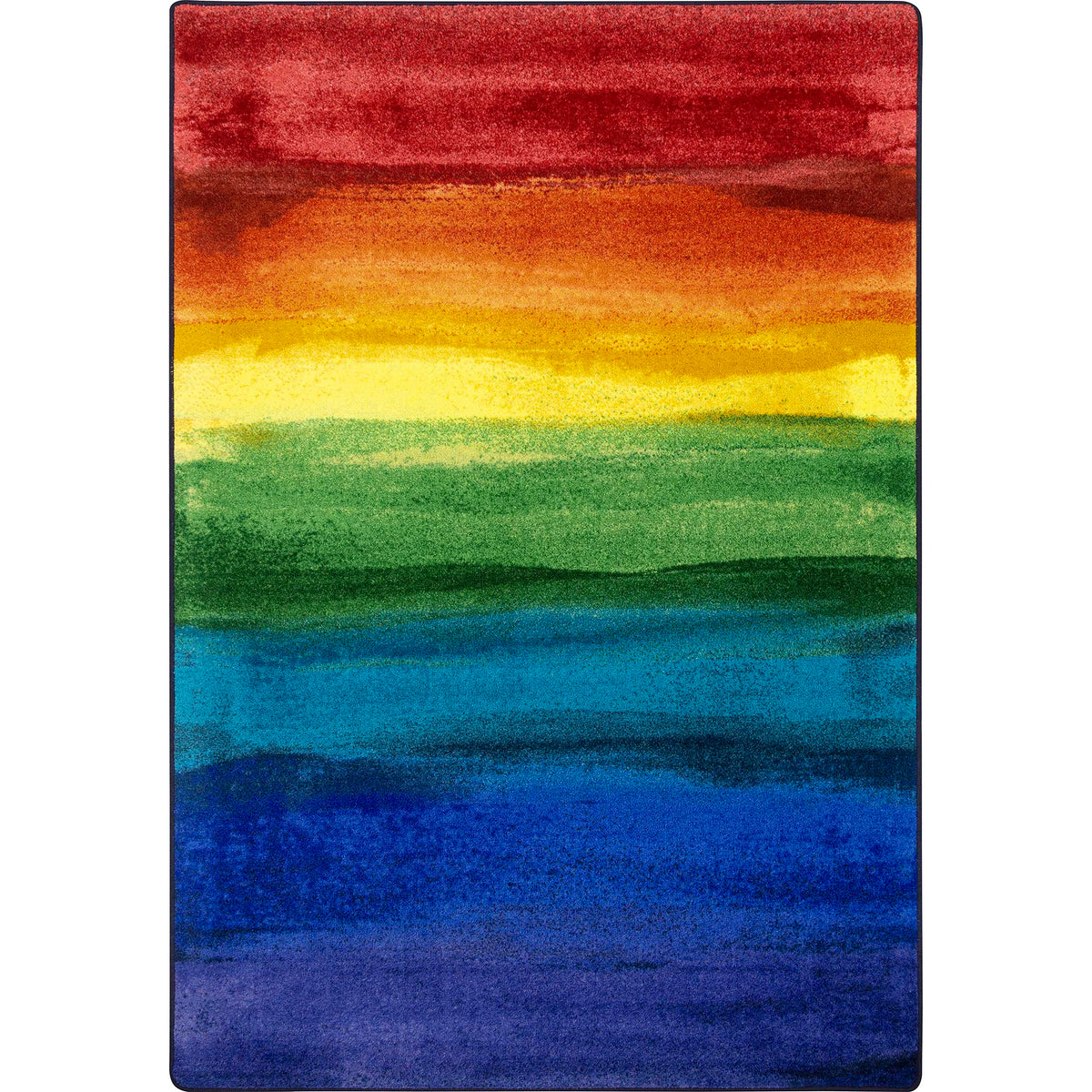 Rainbow Magic 10'9" x 13'2" Area Rug in Color Rainbow by Joy Carpets – 10'9" x 13'2" (Rectangular), Nylon, Rainbow, Model 2146G-01