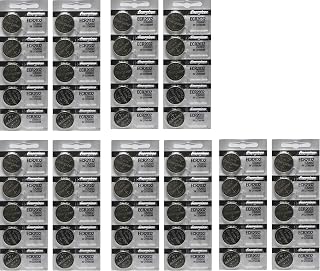 Energizer CR2032 3 Volt Lithium Coin Battery In Original Packaging, 5 Packs (10 Batteries)