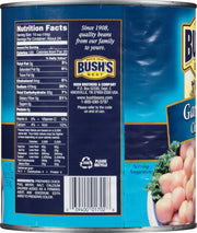 Bush's Best Garbanzo Beans / 111 Ounce (Pack of 6) / Garbanzos Garbanzo Beans
