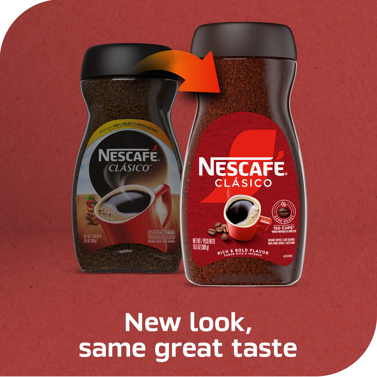 NESCAFÉ Clasico Dark Roast Instant Coffee by Nescafe – 10.5 Ounce (Pack of 1), Model 028000462987