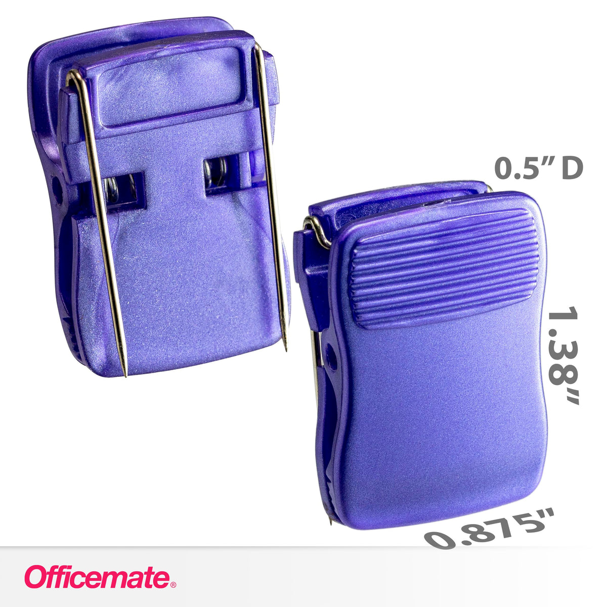 Cubicle Clips by Officemate – Box of 24, Plastic, Assorted, Model 30178