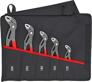 KNIPEX Tools 00 19 55 S5, Cobra Pliers, 5Piece Set with Tool Pouch