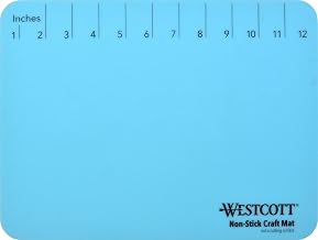 Westcott 16814 Projectmate Non-Stick Silicone Mat for Crafts, Glue Guns, Size 9 x 12 In