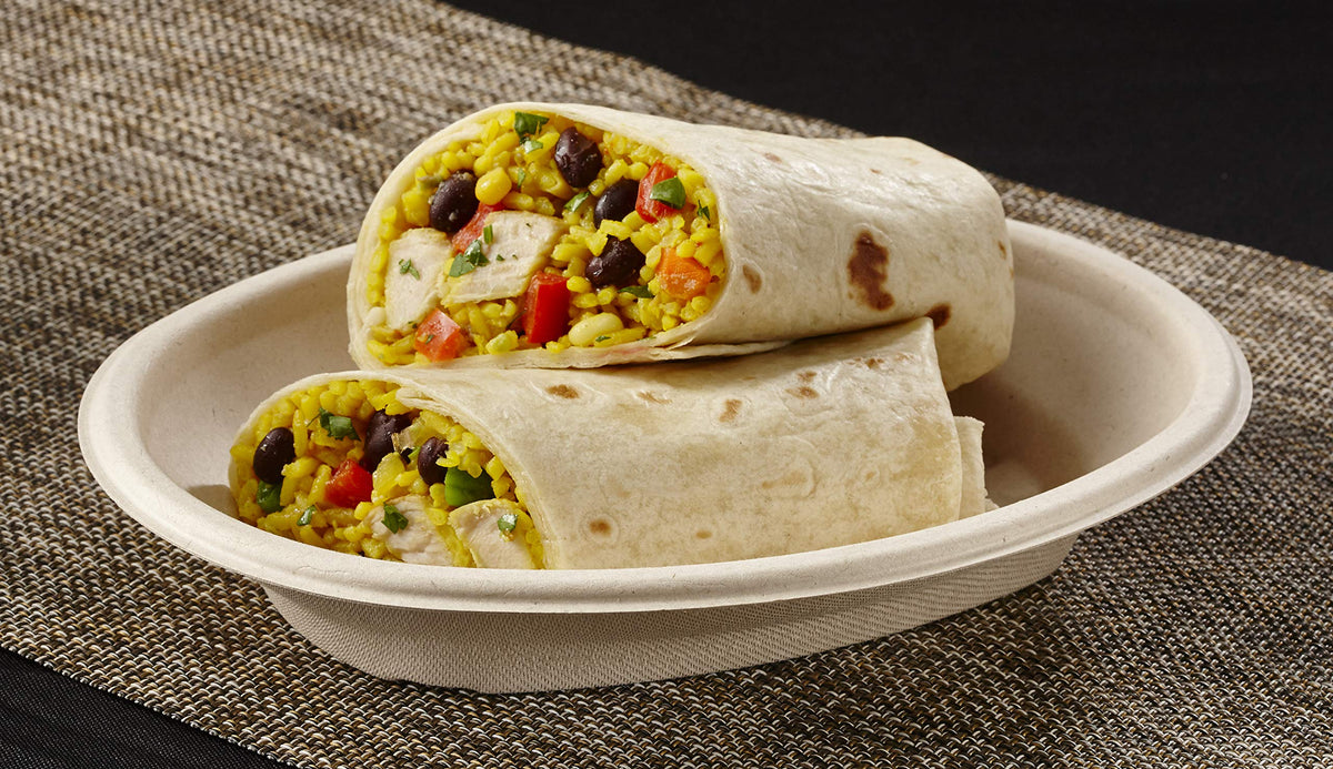 Pulp 16 oz Oval Burrito Bowl by Sabert – 27 oz, 16.0 ounces, Pulp, Beige, Pack of 300