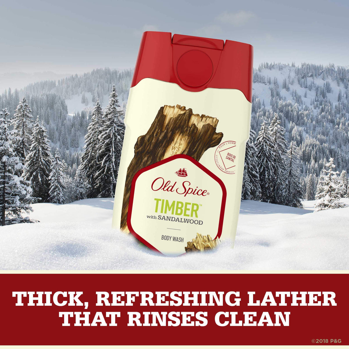 Old Spice 16 Fl Oz (Pack of 1) / Timber / White Body Washes