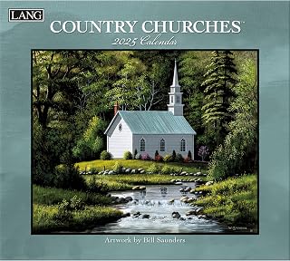 LANG Country Churches 2025 Wall Calendar (25991001904)
