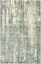 Oriental Weavers Formations Hand-Made Area Rug - 70002-8' x 10' - in Blue/Grey - Modern Style, Hand-Made Viscose Rugs, Dining, Living Room Rug