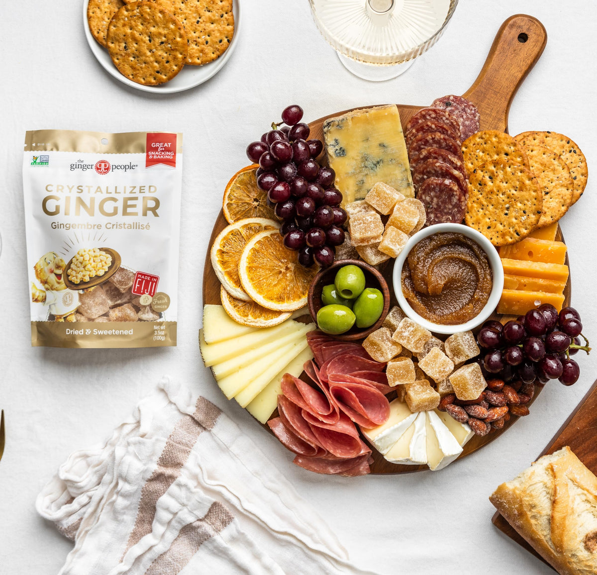 The Ginger People Crystallized-Ginger / 3.5oz (Pack of 1) / Crystallized Ginger Ginger Candy