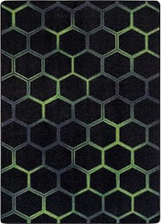 Joy Carpets Kid Essentials Breakout Emerald 13'2" Round Area Rug
