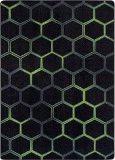 Joy Carpets Kid Essentials Breakout Emerald 13'2" Round Area Rug