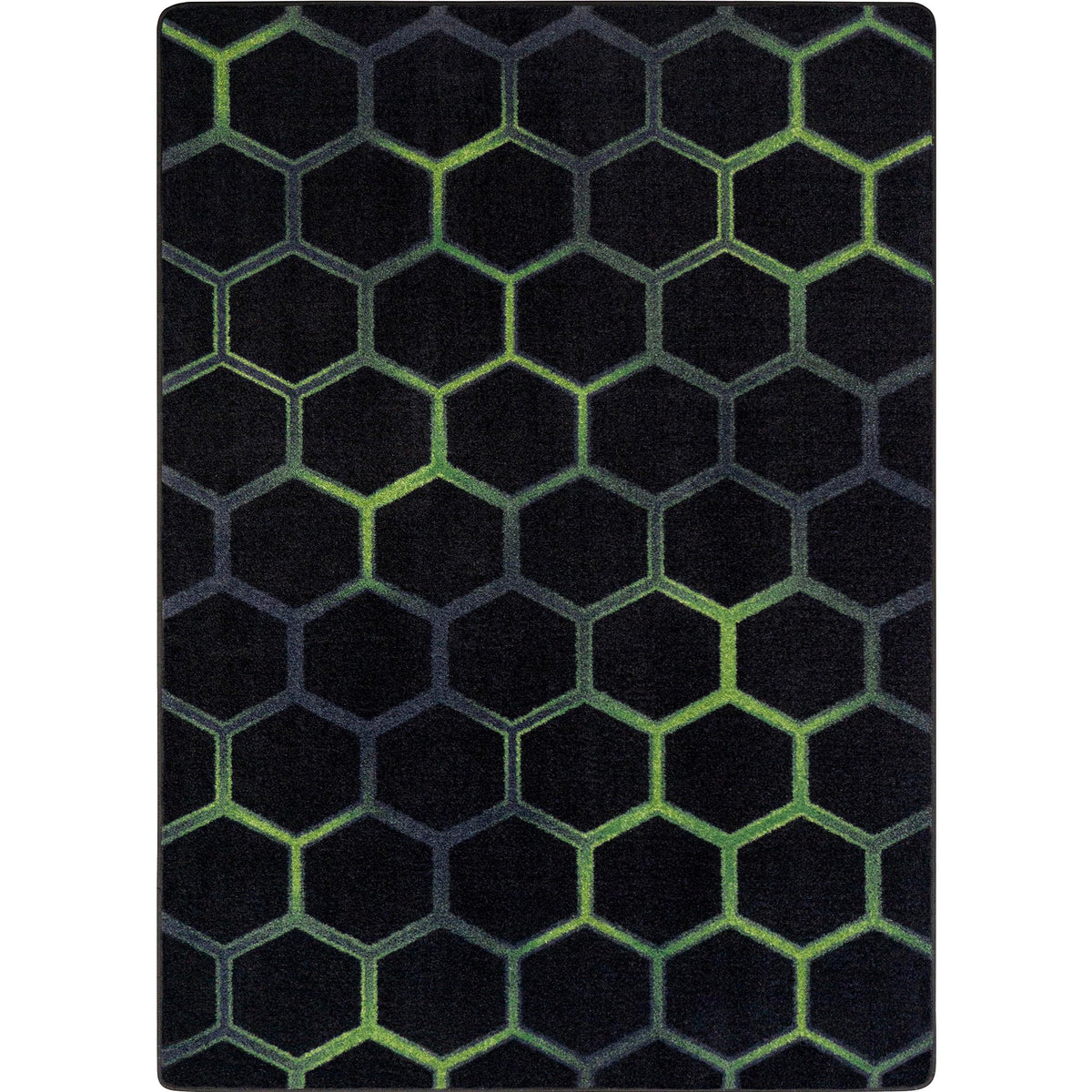 Kid Essentials Breakout Emerald 13'2" Round Area Rug by Joy Carpets – 13'2" (Round), Nylon, Green, Model 2163XLE-03