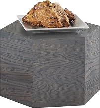 Ashwood Collection – Hexagon Riser – 12DIA x 8H – Gray-Washed Oak