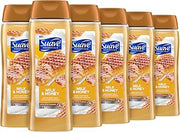 Suave Essentials Gentle Body Wash Milk & Honey 6 Count With A Sweet Oil Blend Essence Infused With Vitamin E & Honey Extract 18 Oz