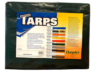 Forest Green Tarp 4.5 OZ. by HARPSTER TARPS – High Density Polyethylene (HDPE), Green, Model G10x10