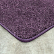 Endurance Solid Colored Area Rug in Color Purple by Joy Carpets – 4' x 6' (Rectangular), Polyester, Purple, Model 80N-08