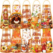 Newcotte Pumpkin Gnomes Kitchen Apron Set, 10 Pack, Thanksgiving Designs