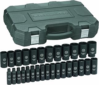 GEARWRENCH 84935 1/2-Inch Drive Impact Socket Set Deep Metric, 29-Piece