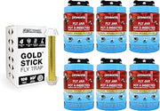 Catchmaster Fly Trap Bundle, Gold Stick 4-Pack & Outdoor Fly Jar 6-Pack, for Garage, Backyard, Pool, Patio & Camping