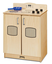 Culinary Creations Play Kitchen Stove by Jonti-Craft – 27 inches (H) x 20 inches (W) x 15 inches (D), Metal, Natural Wood, Model 2409JC