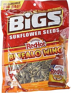 BIGS Bold and Tangy Buffalo Wing Sunflower Seeds 5.35 Ounces