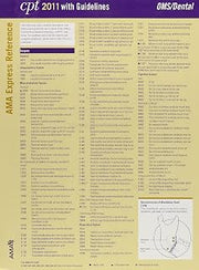 CPT 2011 Express Reference Coding Card OMS/Dental