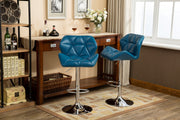 Roundhill Furniture Blue / 20.5" W X 20.63" D X 35" - 43.25" H / Contemporary Barstools