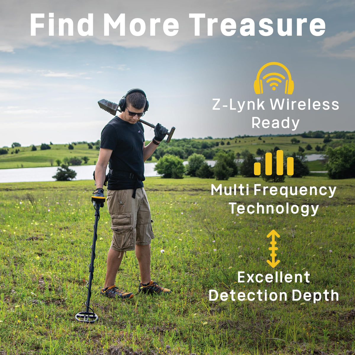 Garrett Metal Detector Bundle by Garrett Metal Detectors – Metal, Black, Model ACE APEX