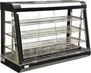 Omcan 21571 47" Commercial Restaurant Hot Food Warmer Glass Merchandiser Display