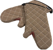 Oven Mitts by Carlisle FoodService Products – 15" (Pack of 1), Cotton, Tan, Model 800FG15