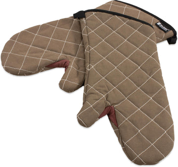 Oven Mitts by Carlisle FoodService Products – 15" (Pack of 1), Cotton, Tan, Model 800FG15