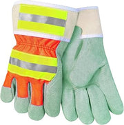 MCR Safety 1240 Split Shoulder Launder Able Leather Palm Gloves, Large