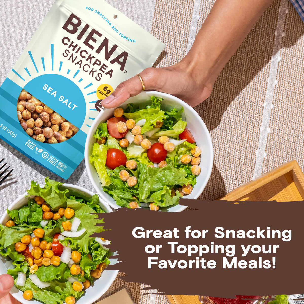BIENA Salted / 5 Ounce (Pack of 1) / No Color Puffed Snacks